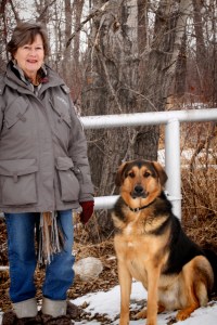 Toto and Linda. Isn't he handsome!