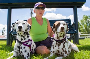 Sandy-with-her-boy-Coach-and-Dexter